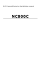 NEC NC800C Installation Manual