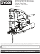 Ryobi JS550LK Operator's Manual