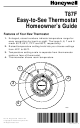 Honeywell T87F Homeowner's Manual