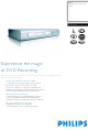 Philips DVDR615/05 Specification Sheet