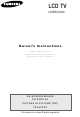 Samsung LE26A41B Owner's Instructions Manual