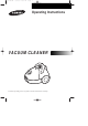 Samsung VACUUM CLEANER Operating Instructions Manual