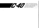 Yamaha Electone C-40 Manual