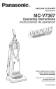 Panasonic MCV736701 - UPRIGHT VACUUM Operating Instructions Manual