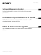 Sony KDL-32BX310 Safety And Regulatory Booklet