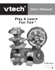 Vtech Play & Learn Fun Fair User Manual