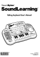 Vtech SoundLearning Talking Keyboard User Manual