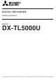 Mitsubishi Electric DX-TL5000U User Manual