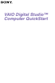 Sony PCV-RX540 - Vaio Desktop Computer Quick Start Manual