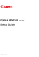 Canon PIXMA MG6320 Setup Manual