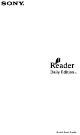 Sony PRS-950 - Reader Daily Edition&trade Quick Start Manual