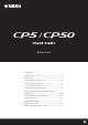 Yamaha CP5 Data List