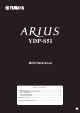 Yamaha Arius YDP-S51 Reference Manual