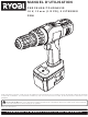 Ryobi P824 Manuel D'utilisation