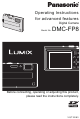 Panasonic DMC-FP8S - Lumix Digital Camera Operating Instructions Manual