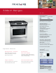 Frigidaire FFGS3025LB Product Specifications