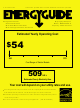 Maytag MSD2559XEB Energy Manual