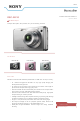 Sony Cyber-shot DSC-W210B Brochure & Specs