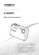 Olympus X-560WP - Digital Camera - Compact Manuel D'instructions