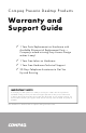 Compaq Presario 6200 - Desktop PC Support Manual