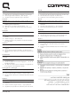Compaq CQ1500 Manual