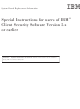 IBM Client Security 5 Series Special Instructions Manual