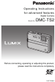 Panasonic DMCTS2 - DIGITAL STILL CAMERA Operating Instructions Manual