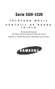 Samsung SGH-t329 Series Manual Del Usuario