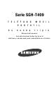 Samsung SGH-T409 Series Manual Del Usuario