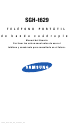 Samsung SGHT629 - Cell Phone - T-Mobile Manual Del Usuario