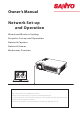 Sanyo XU88 - PLC XGA LCD Projector Owner's Manual
