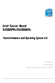 Intel S5000XAL - Server Board Motherboard Tested Hardware And Operating System List