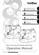 BROTHER LS-2125I SEWING MACHINE INSTRUCTION MANUAL | ManualsLib