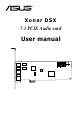 Asus Xonar DSX User Manual