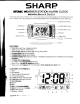 Sharp SPC061 - LED Plasma-TV Style Alarm Clock Instruction Manual