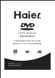 Haier PDVD9KIT - DVD Player - 9 User Manual