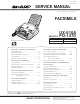 Sharp FO-1470 Service Manual