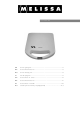 Melissa 643-096 User Manual