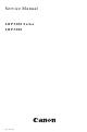 Canon LBP3200 - LBP 3200 B/W Laser Printer Service Manual