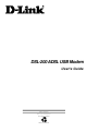 D-Link DSL-200 - 8 Mbps DSL Modem User Manual