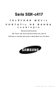 Samsung SGH C417 - Cell Phone - AT&T Manual Del Usuario