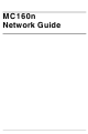 Oki MC160MFP Network Manual