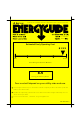 LG LT1433CNR Energy Manual