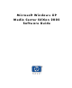 HP Media Center m1000 - Desktop PC Software Manual