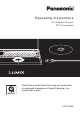 Panasonic Lumix VQT0R46 Operating Instructions Manual