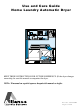 Alliance Laundry Systems D310IE3B Use And Care Manual