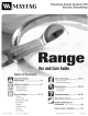 Maytag MER5775RAB - Ceramic Range Use And Care Manual