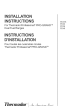 Thermador PRD366EG Installation Instructions Manual