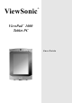 ViewSonic 1000 Tablet PC - ViewPad - C 800 MHz User Manual