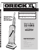 Oreck XL2310 Owner's Manual